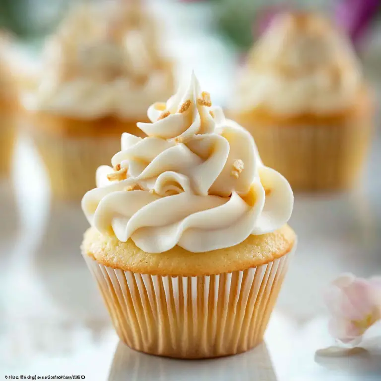 Delicious Vanilla Cupcakes with Buttercream