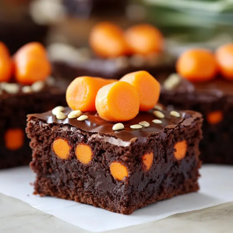 Carrot Patch Brownies Delicious Treat