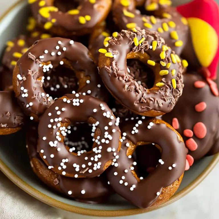 Chocolate-Dipped Bunny Pretzels