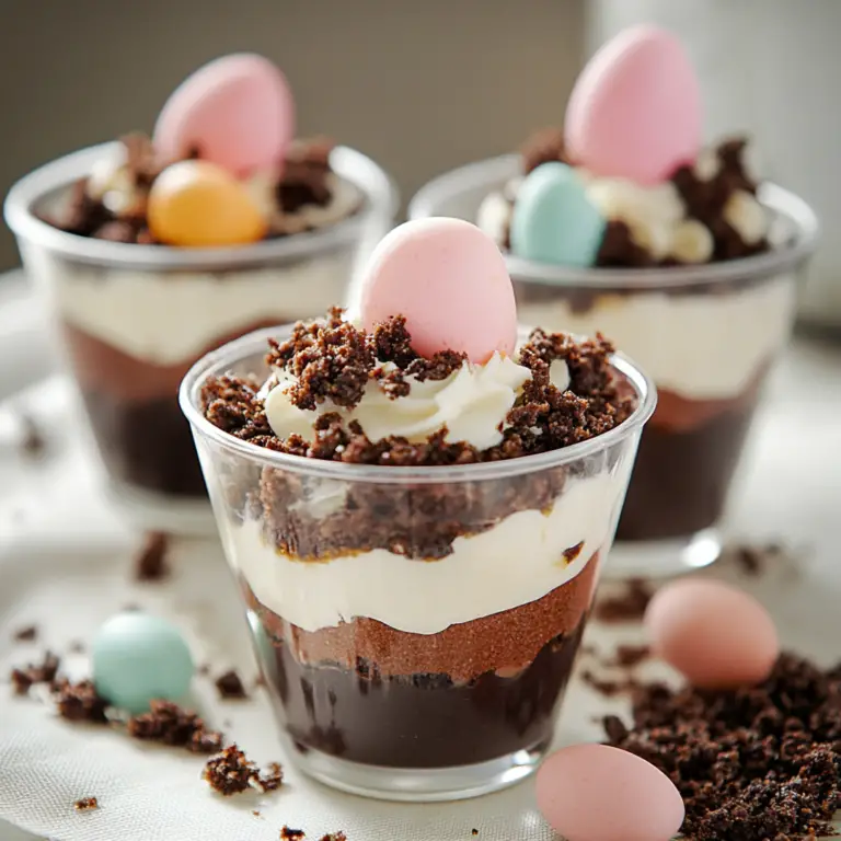 Easter Dirt Cups Dessert