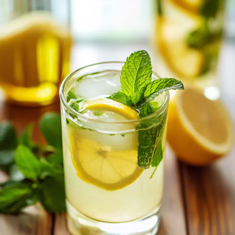 Refreshing Mint Lemonade