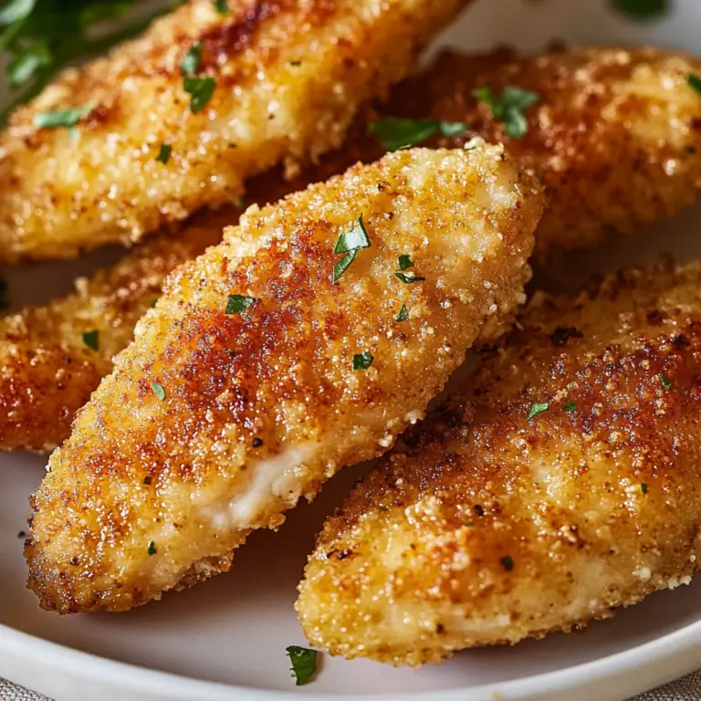 Chicken Tenders with Garlic Parmesan Plated