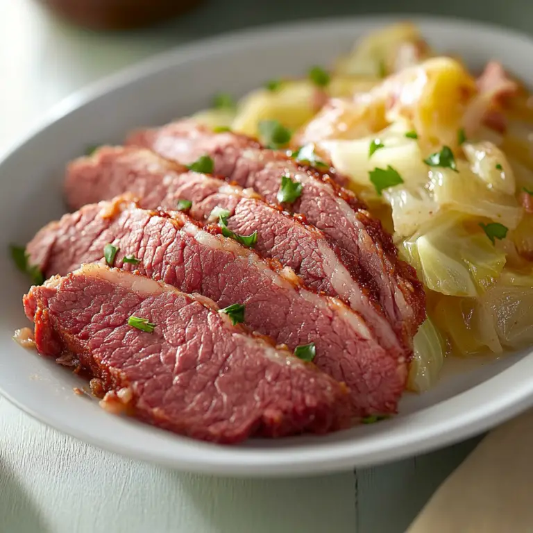 Delicious Corned Beef and Cabbage Dish