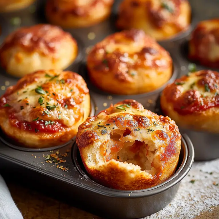 Muffin Tin Pizza Bombs