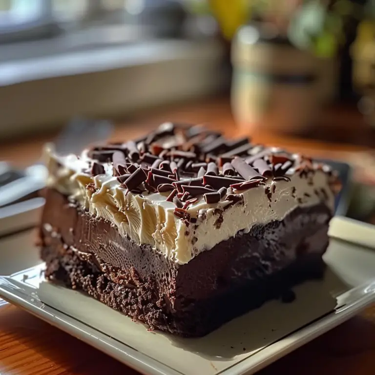 Brownie Refrigerator Cake