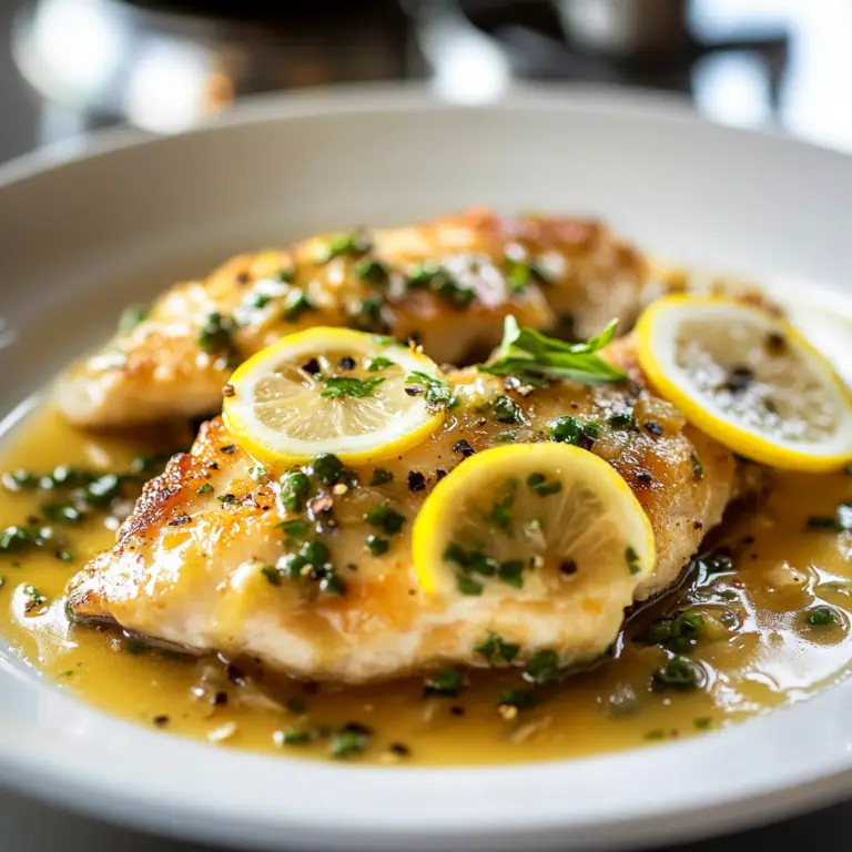 Chicken Piccata Lemon Sauce