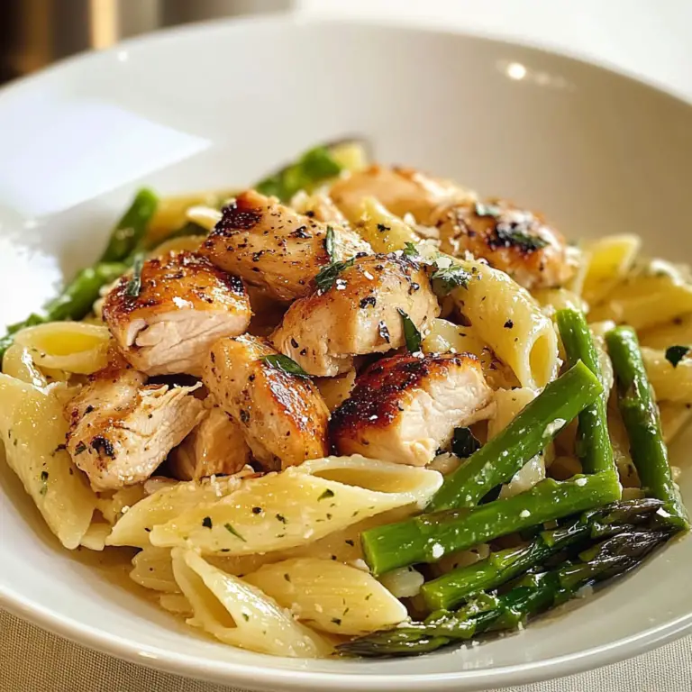 Chicken and Asparagus Pasta Dish
