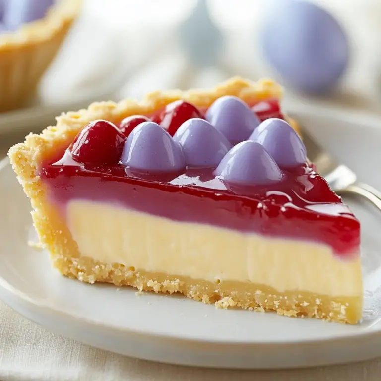 Colorful Easter Jell-O Pie