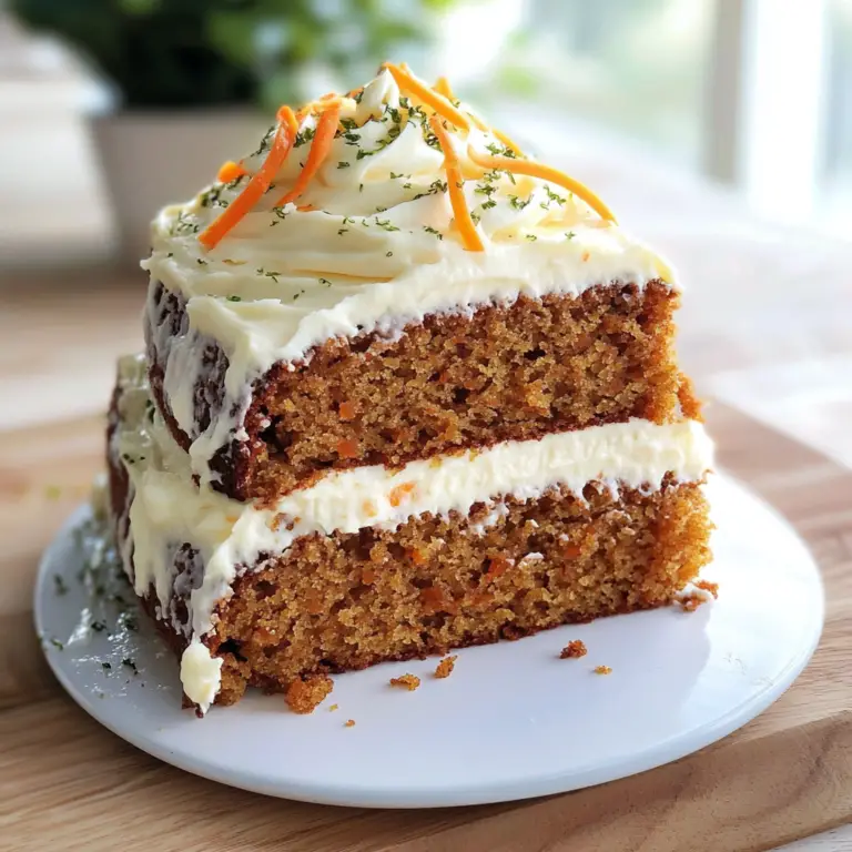 Simple Carrot Cake with Cream Cheese Frosting