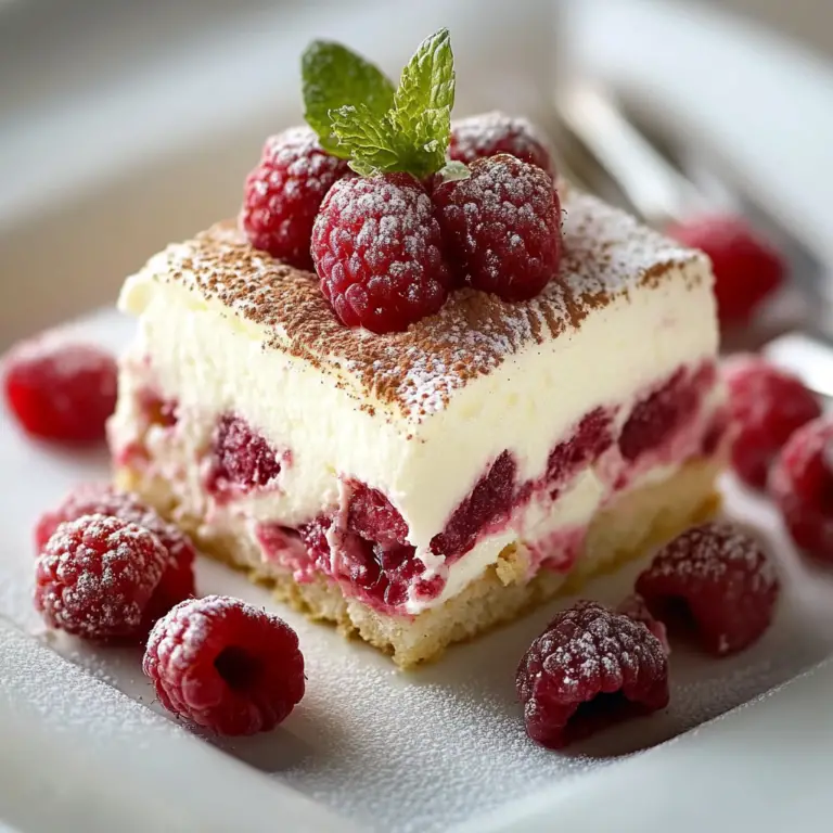 Delicious White Chocolate Raspberry Tiramisu