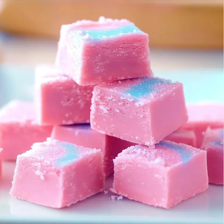 Homemade Cotton Candy Fudge