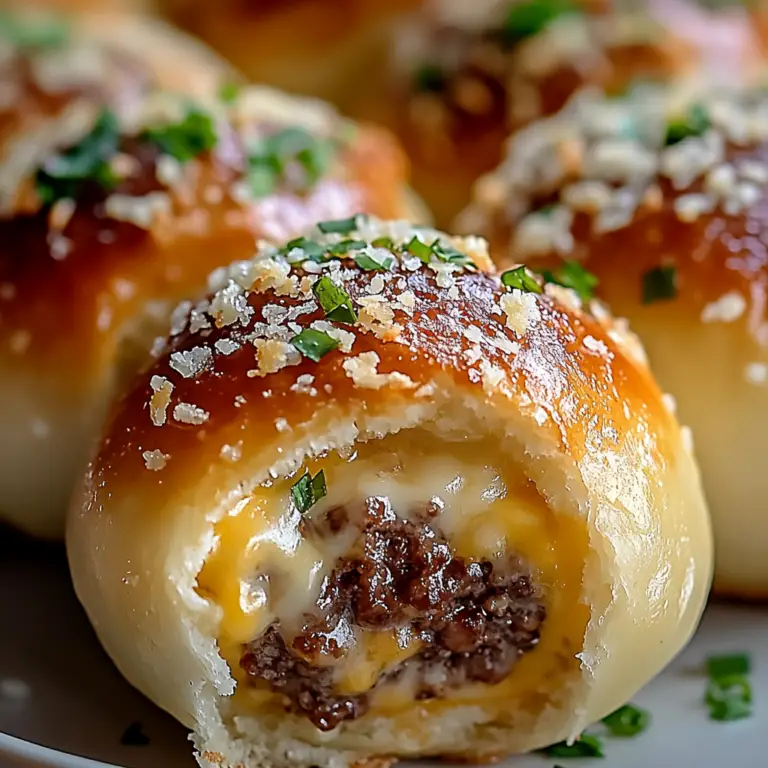 Garlic Parmesan Cheeseburger Bombs