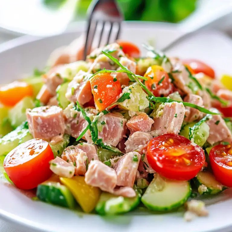 Fresh Herbed Tuna Salad Dish