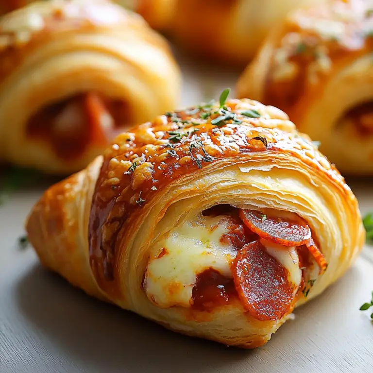 Mozzarella Pepperoni Croissant Rolls