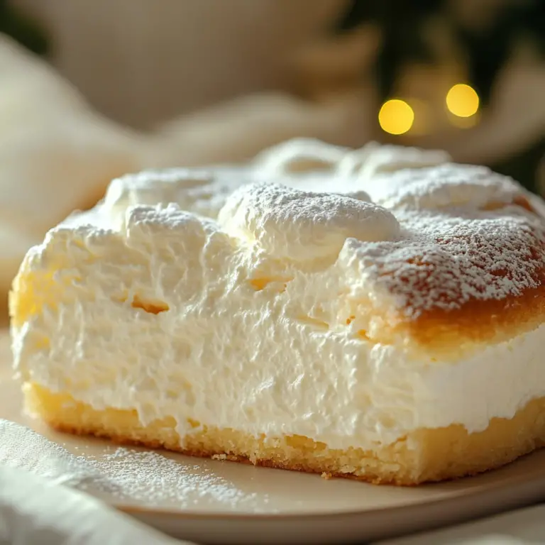 Yogurt Cloud Cake Slice