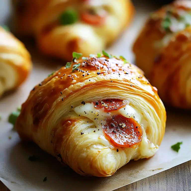 Mozzarella Pepperoni Croissant Rolls