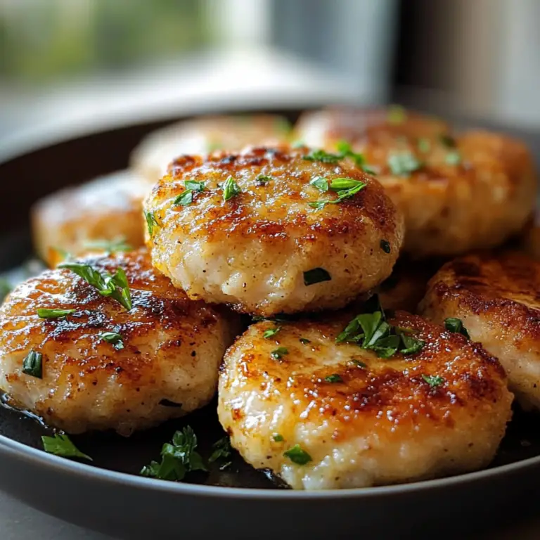 Air Fryer Chicken Rissoles Ready to Serve