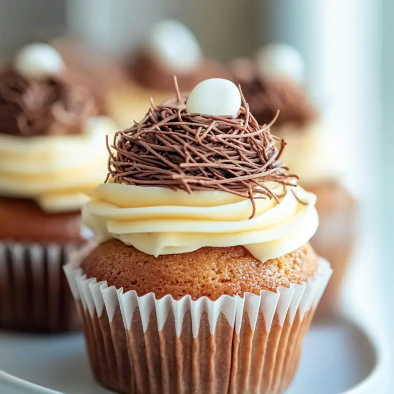 Bird's Nest Cupcakes
