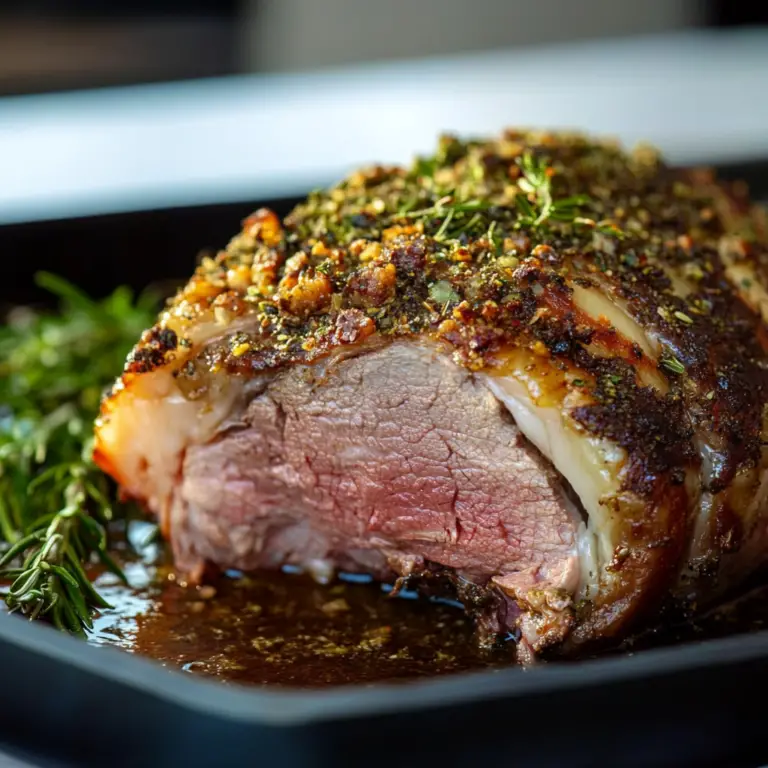 Herb-Crusted Roasted Lamb