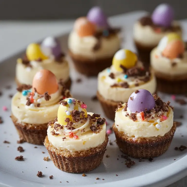 Mini Easter Egg Cheesecake Bites