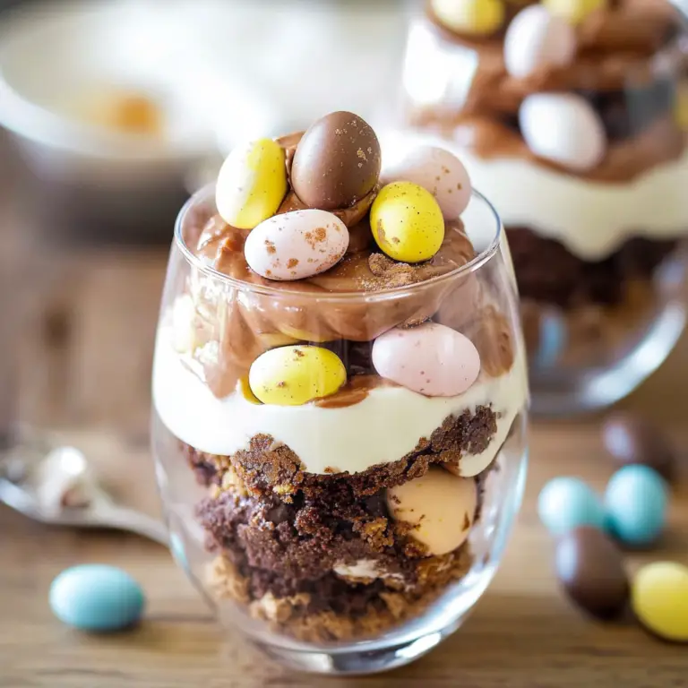 Mini Eggs Brownie Parfaits