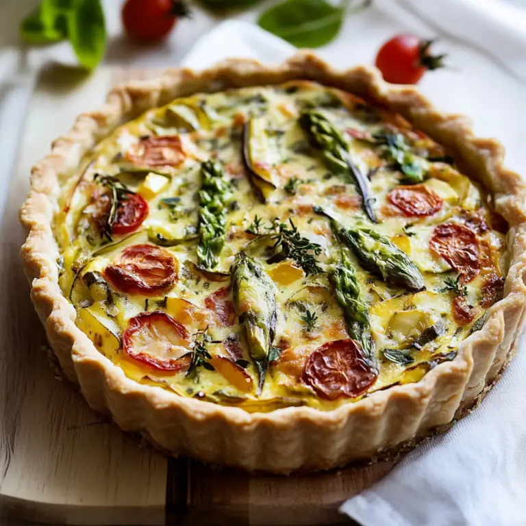 Spring Vegetable Quiche Fresh and Flavorful