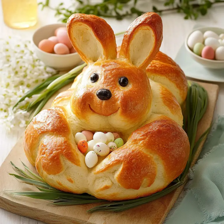 Easter Bunny Bread Freshly Baked