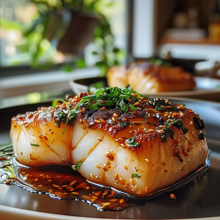 Asian Ginger Soy Glazed Cod Recipe