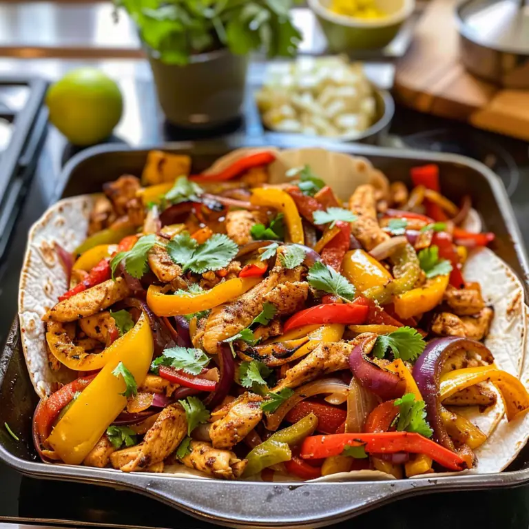 Flavorful Healthy Sheet Pan Chicken Fajitas