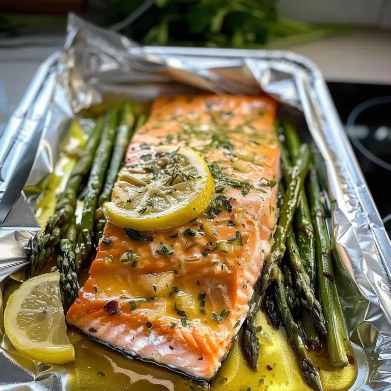 Delicious Baked Salmon in Foil with Asparagus