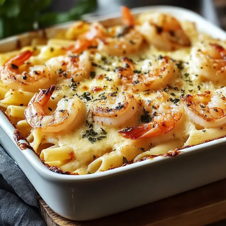 Shrimp Scampi Pasta Bake