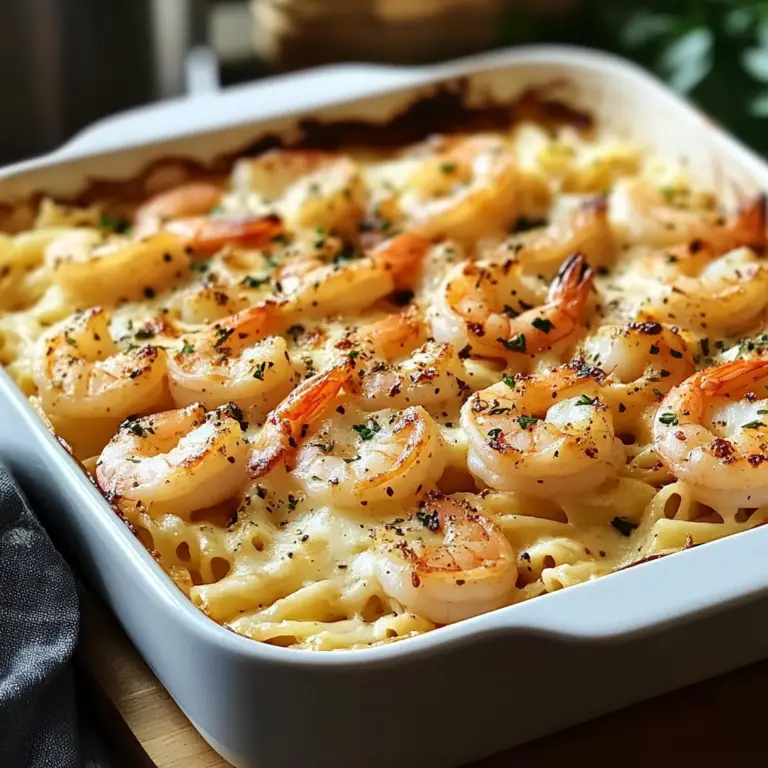 Shrimp Scampi Pasta Bake