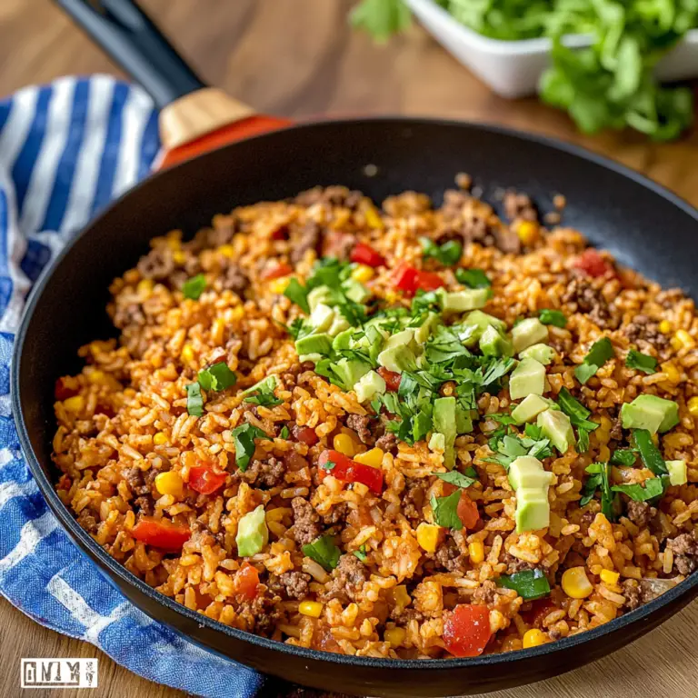 One-Pot Taco Rice Skillet
