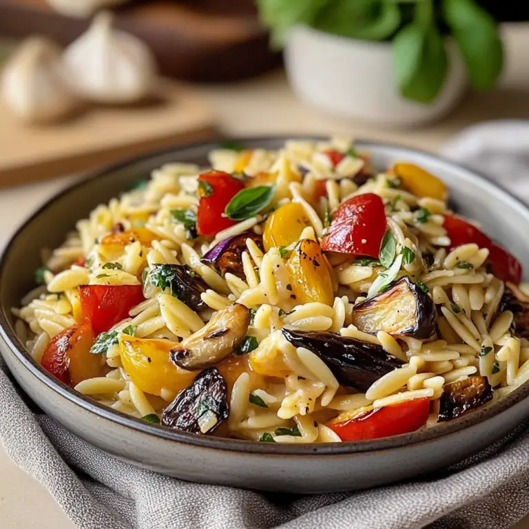 Vibrant Spring Orzo with Roasted Vegetables