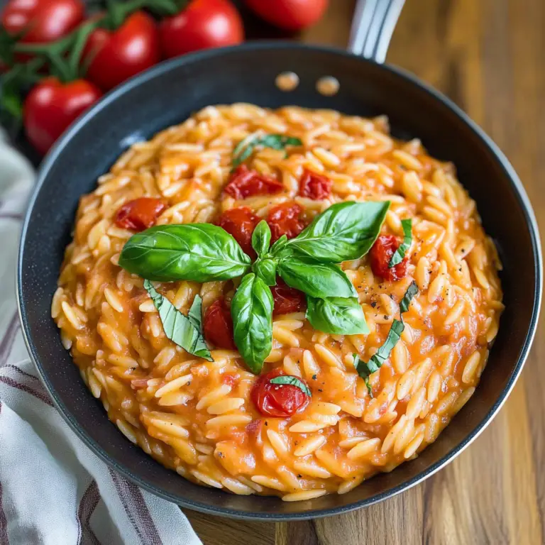 Creamy Tomato Basil Orzo