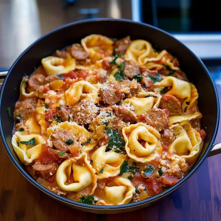 One-Pot Italian Sausage Tortellini