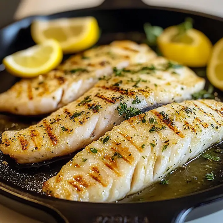 Zesty Lemon Herb Grilled Tilapia