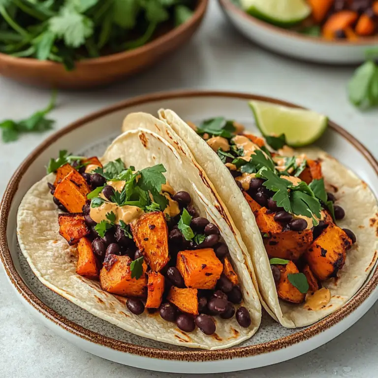 Sweet Potato Black Bean Tacos