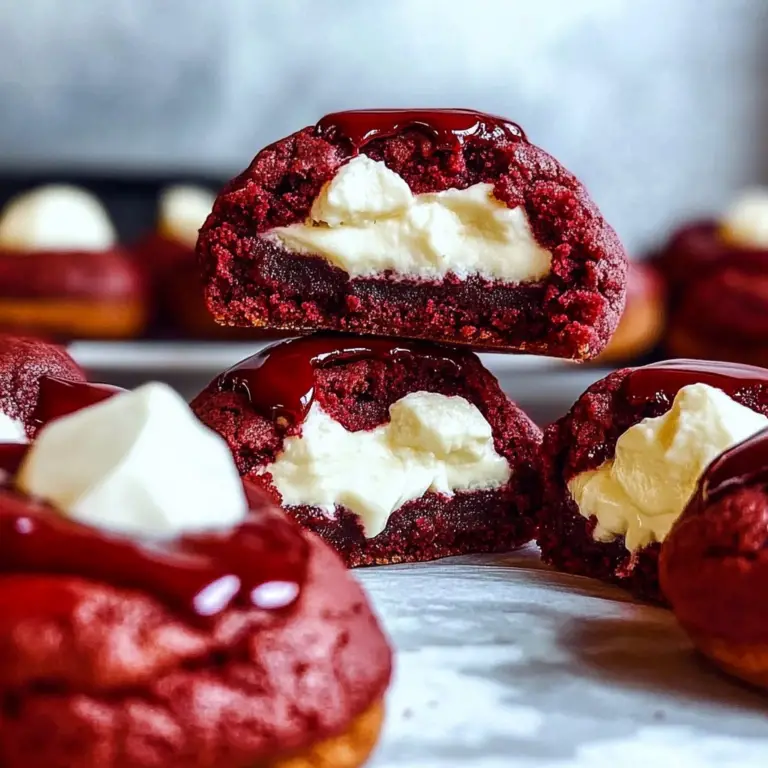 Cheesecake Stuffed Red Velvet Cookies