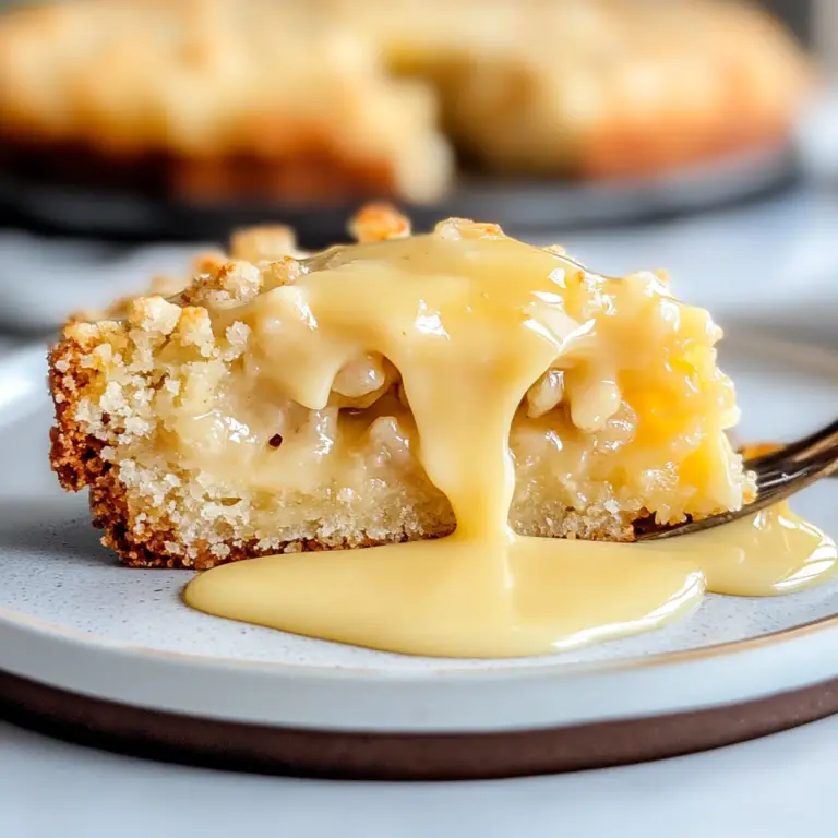 Irish Apple Cake with Custard Sauce