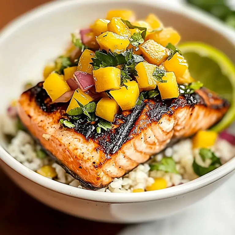 Salmon Recipe with Fresh Mango Salsa