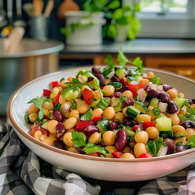 Mediterranean Three Bean Salad