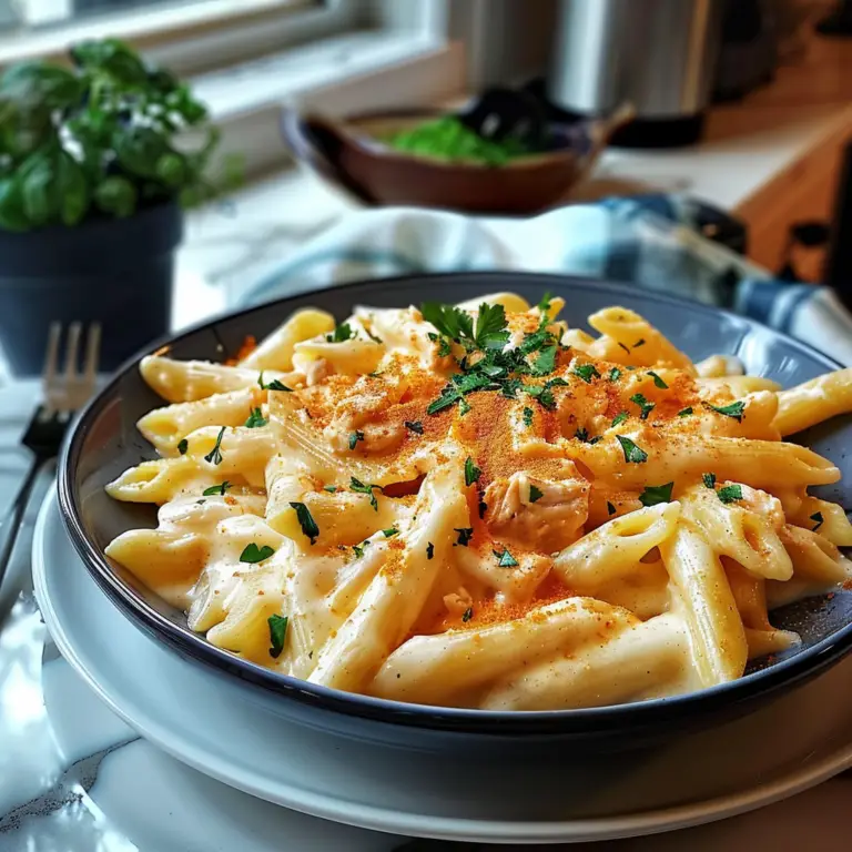 Buffalo Chicken Alfredo Penne Recipe