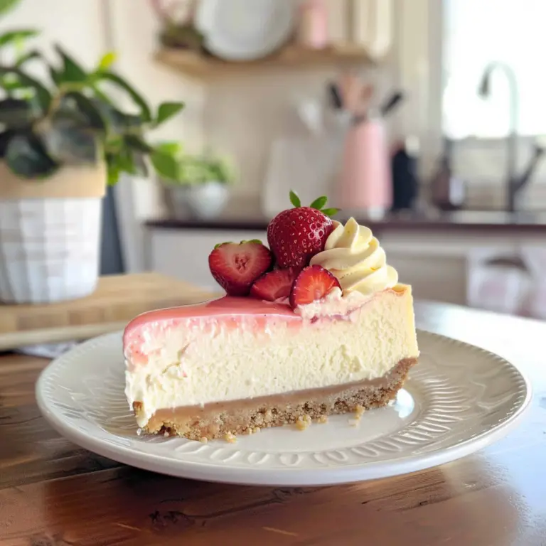 Strawberries and Cream Cheesecake Recipe