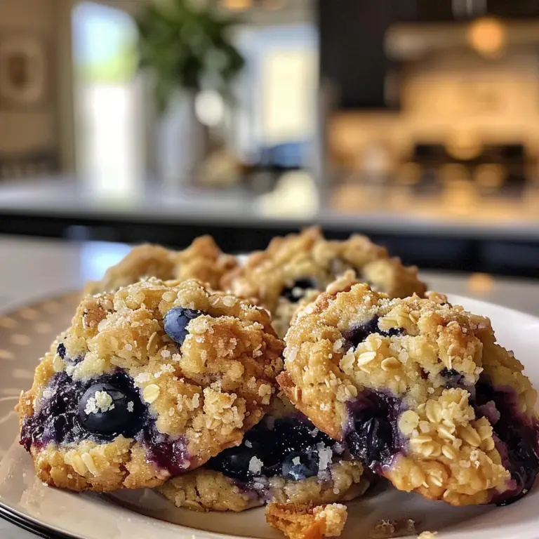 Blueberry Muffin Cookies with Streusel Topping