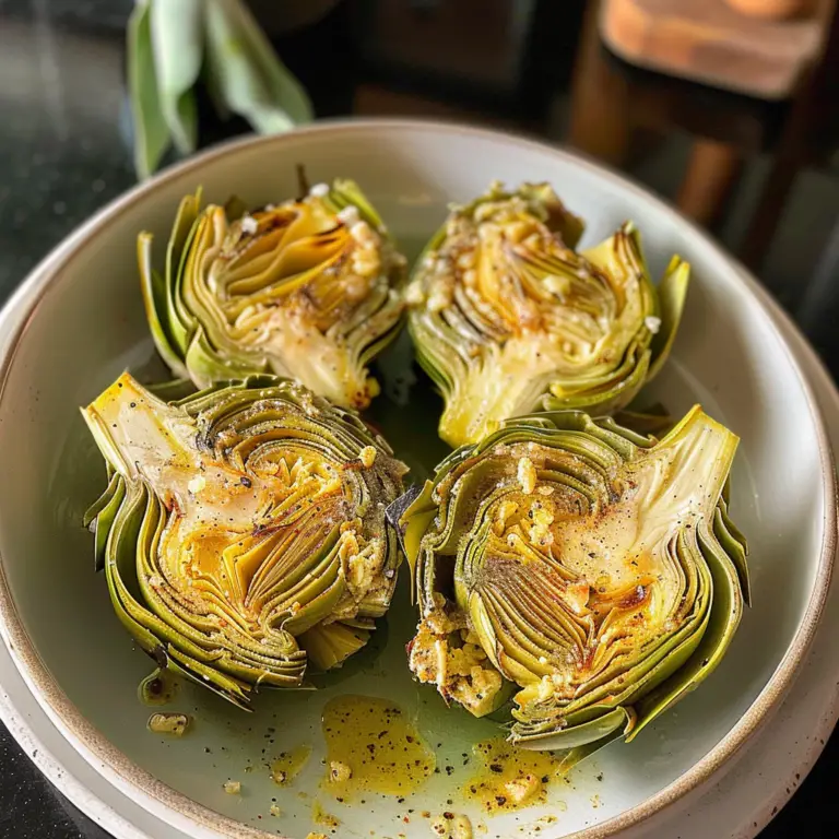 Grilled Artichokes with Garlic Butter Recipe