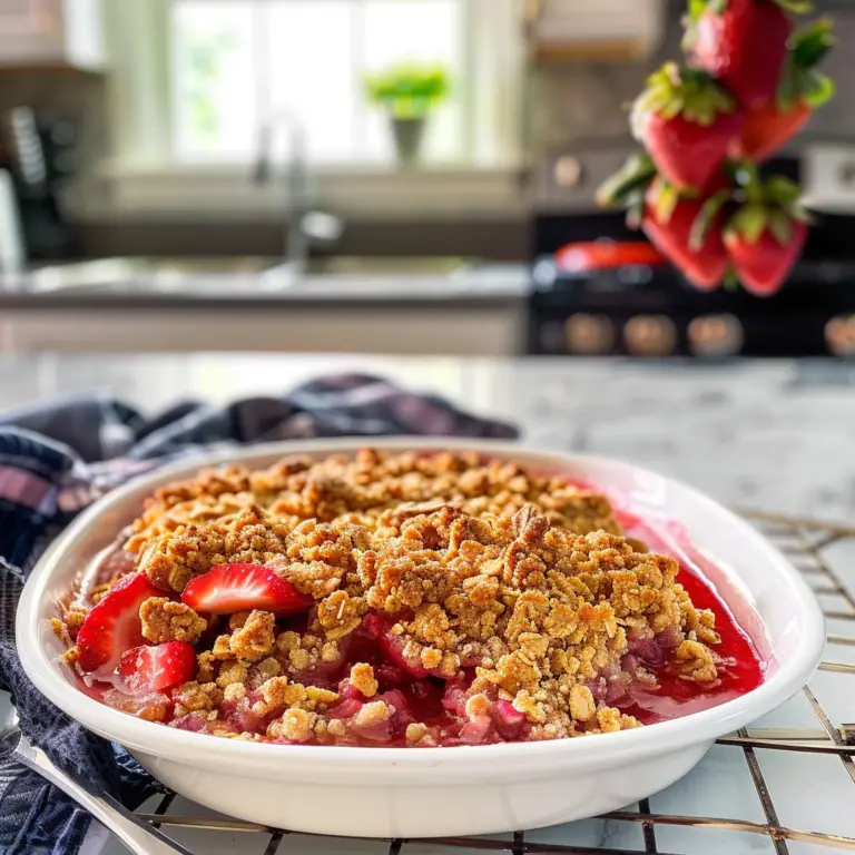 Strawberry Rhubarb Crisp