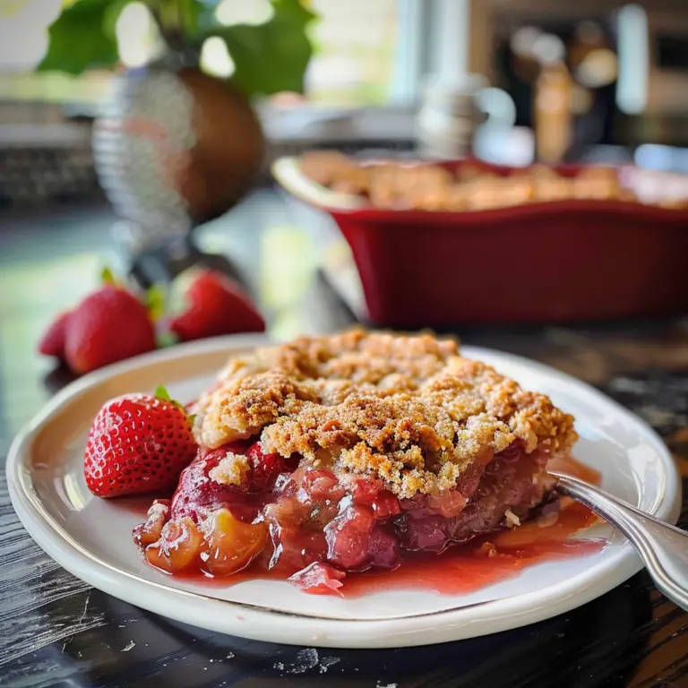 Strawberry Rhubarb Cobbler Recipe