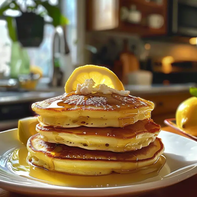 Lemon Ricotta Pancakes Recipe