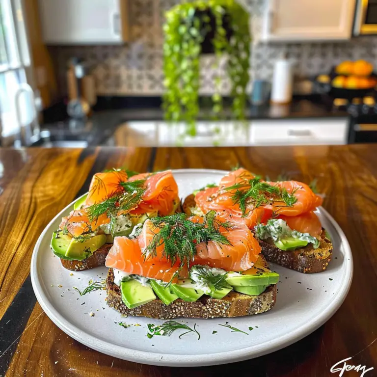 Smoked Salmon & Avocado Toast Platter Recipe